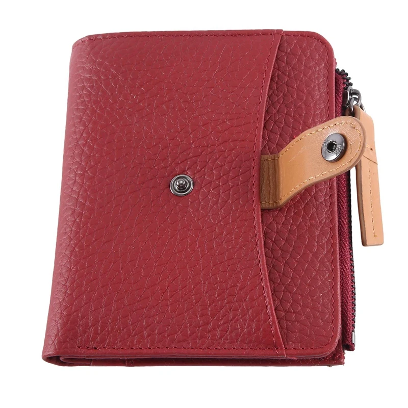 Short Wallet Women Layer Card Pouch Zipper Women's Wallet Outdoor Card Pouch Durable Easy To Use Claret
Short Wallet Women Layer Card Pouch Zipper Women's Wallet Outdoor Card Pouch Durable Easy To Use Claret