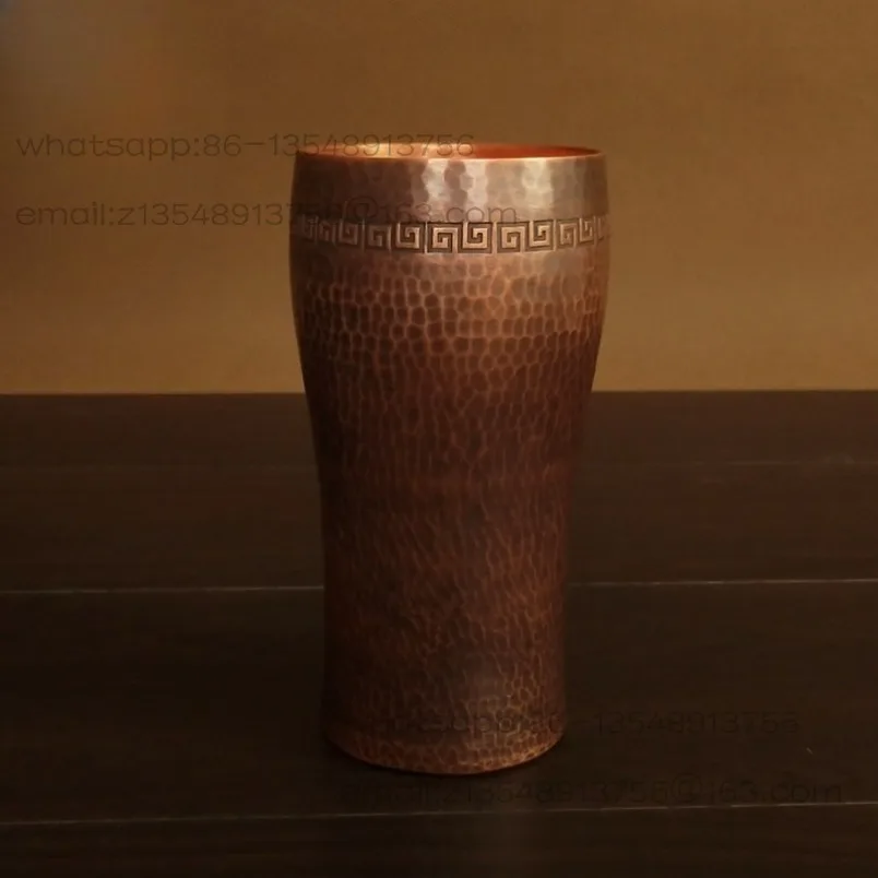 Pure handmade thickened copper pure beer cup coffee machine with powder copper spot
Pure handmade thickened copper pure beer cup coffee machine with powder copper spot