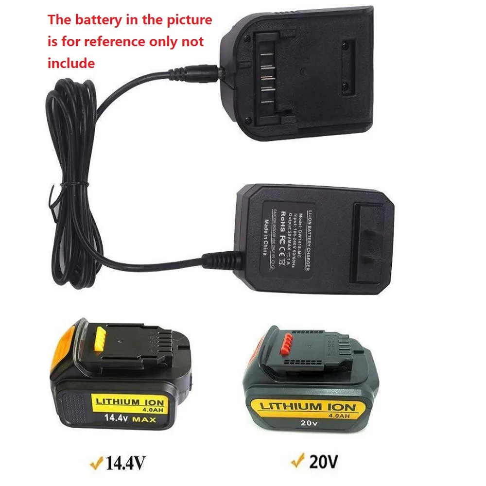 Li-ion Battery charger for Dewalt 14.4V 18V 20V Li-ion battery DCB140 DCB201 DCB200 DCB 201 DCB203 DCB205 DCB206 DCB181, DCB180
Li-ion Battery charger for Dewalt 14.4V 18V 20V Li-ion battery DCB140 DCB201 DCB200 DCB 201 DCB203 DCB205 DCB206 DCB181, DCB180