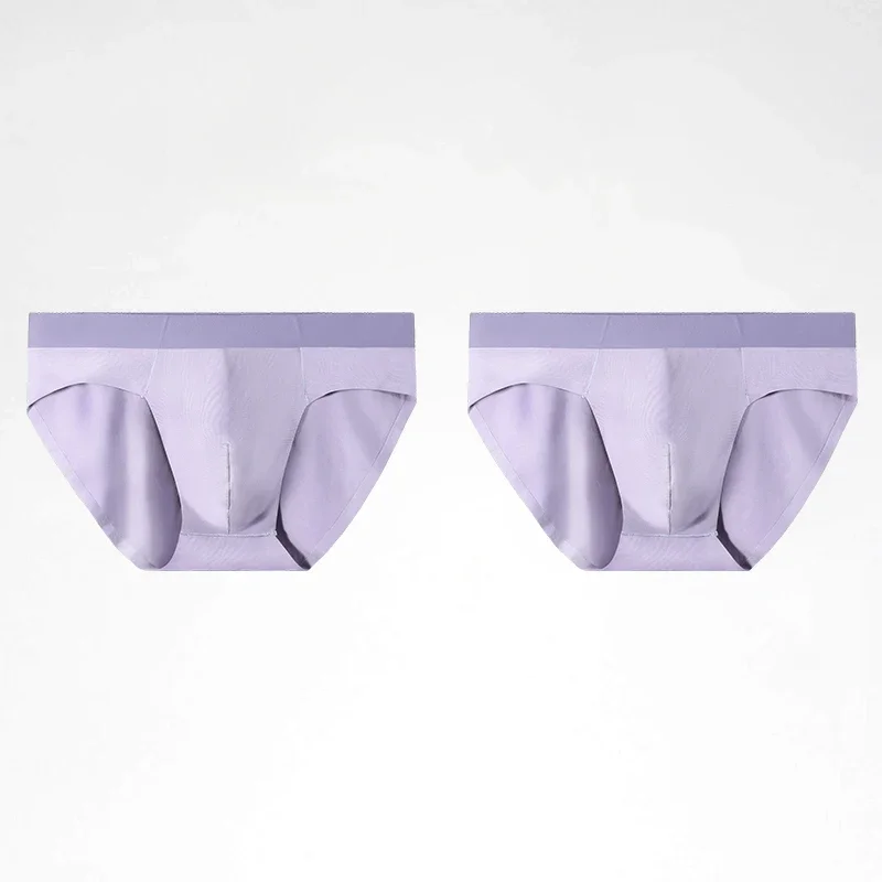 2PCS Men's Modal Seamless Solid Color Triangle Briefs, Summer Thin Breathable Underwear
2PCS Men's Modal Seamless Solid Color Triangle Briefs, Summer Thin Breathable Underwear