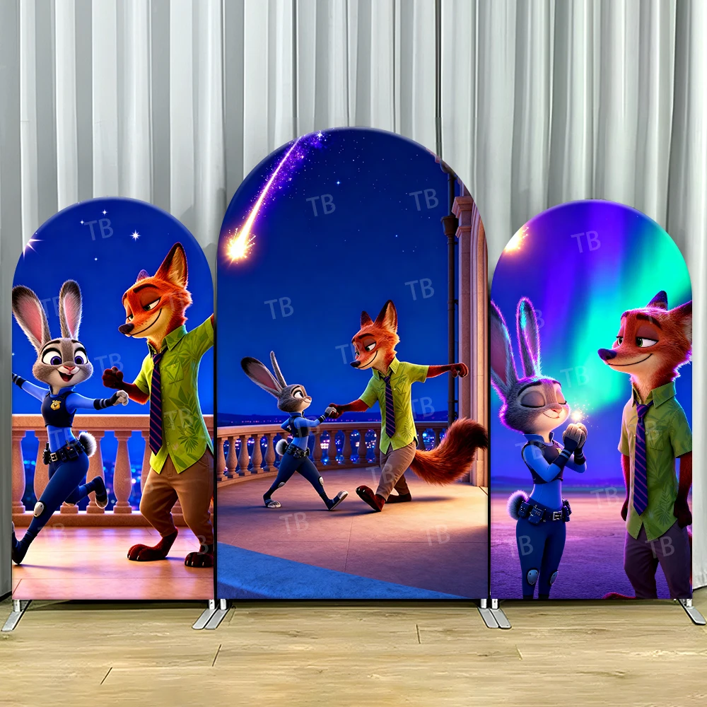Zootopia Judy Nick Night Arch Backdrop Cover Firework Scene For Kids Birthday Party Magical Cartoon Theme Photo Booth Decor Prop
Zootopia Judy Nick Night Arch Backdrop Cover Firework Scene For Kids Birthday Party Magical Cartoon Theme Photo Booth Decor Prop