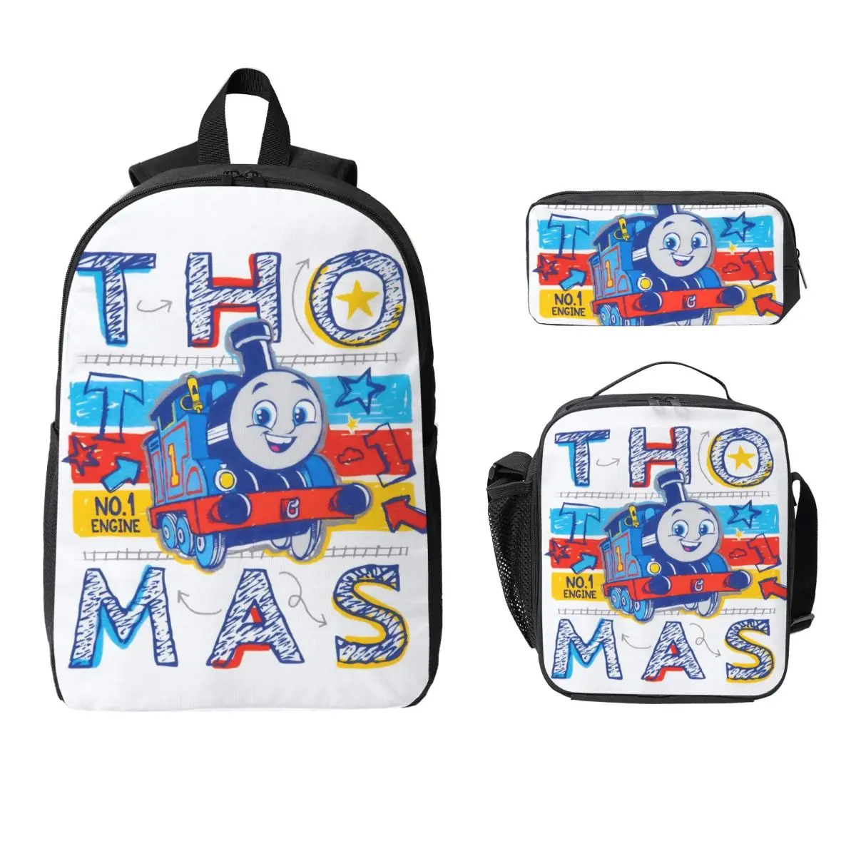 Детский рюкзак T-thomas And Friends, ланч-бокс, пеналы для мальчиков и девочек, милый школьный рюкзак, набор книг
Детский рюкзак T-thomas And Friends, ланч-бокс, пеналы для мальчиков и девочек, милый школьный рюкзак, набор книг