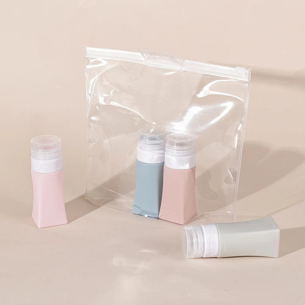 4Pcs 60ml Leakproof Empty Silicone Travel Bottles Set Portable Travel Containers Set Refillable Squeezable for Travel Toiletries
4Pcs 60ml Leakproof Empty Silicone Travel Bottles Set Portable Travel Containers Set Refillable Squeezable for Travel Toiletries