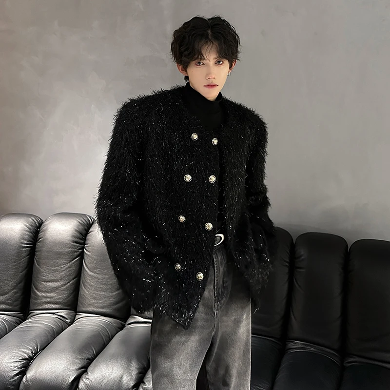 Повседневная корейская мужская куртка Jaet, осень-зима, новая двухрядная меховая верхняя одежда на пуговицах, свободная посадка, не гладкая, Procing Polyes...
Повседневная корейская мужская куртка Jaet, осень-зима, новая двухрядная меховая верхняя одежда на пуговицах, свободная посадка, не гладкая, Procing Polyes...