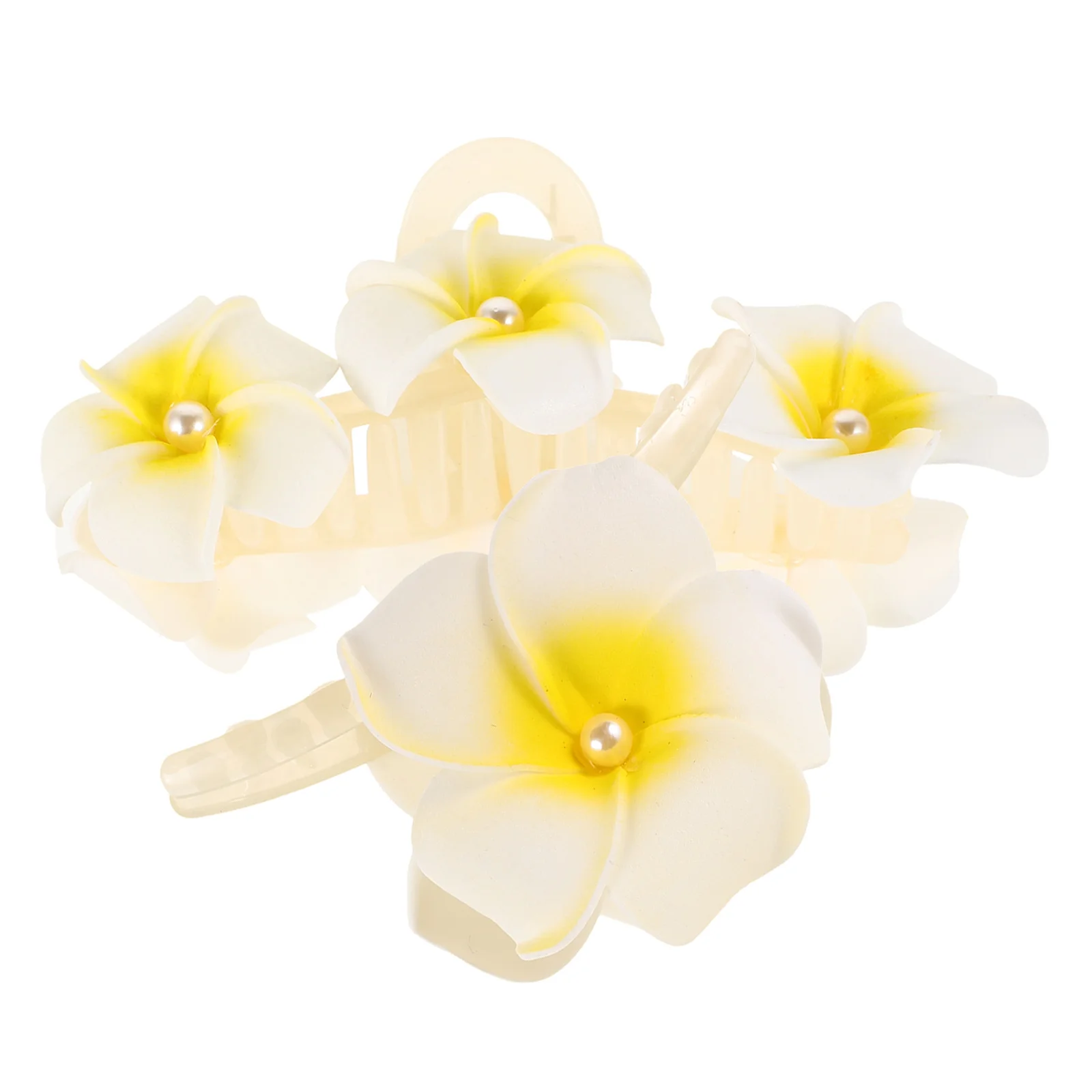 2 Pcs Frangipani Hair Claw Clips Lightweight Easy Operation Accessories Yellow Flower Beach Photohoot Hair Care Styling Tools
2 Pcs Frangipani Hair Claw Clips Lightweight Easy Operation Accessories Yellow Flower Beach Photohoot Hair Care Styling Tools