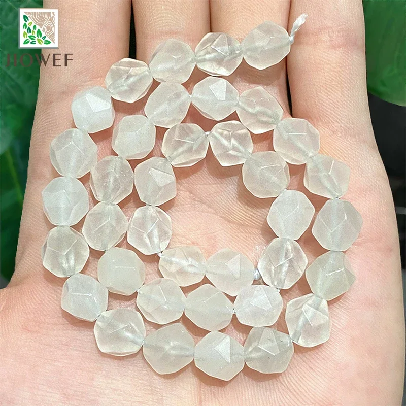 6/8/10MM 14" Strand Natural Faceted Transparent White Jasper Loose Beads for Jewelry Making Handmade DIY Bracelet Accessories
6/8/10MM 14" Strand Natural Faceted Transparent White Jasper Loose Beads for Jewelry Making Handmade DIY Bracelet Accessories