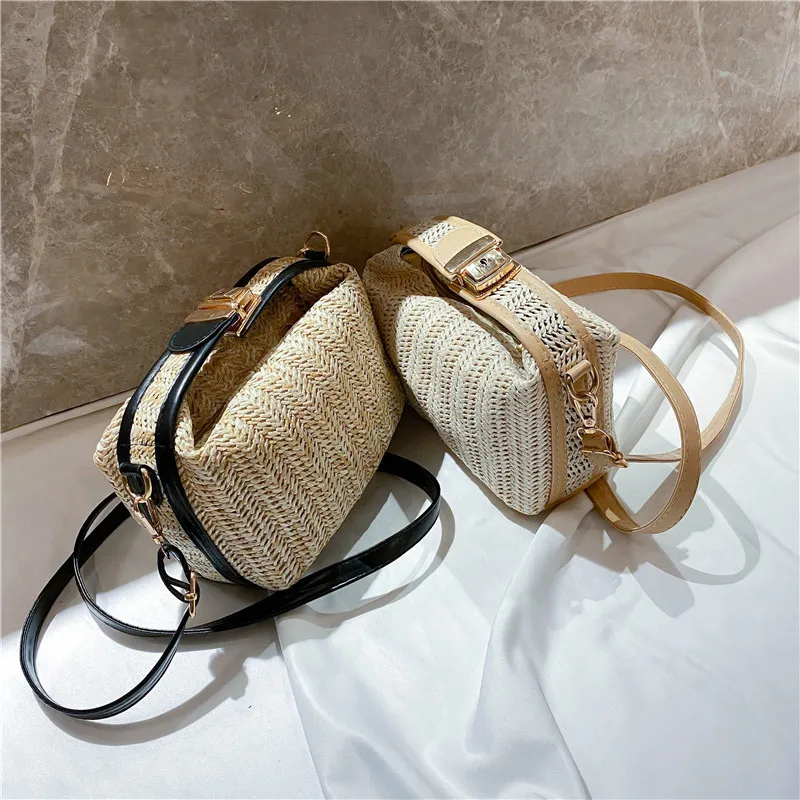 ISKYBOB Summer Small Straw Handbag for Women's Fashion Woven Shoulder Bag Crossbody Bag Casual Beach Bag Ladies Handle Tote Bag
ISKYBOB Summer Small Straw Handbag for Women's Fashion Woven Shoulder Bag Crossbody Bag Casual Beach Bag Ladies Handle Tote Bag