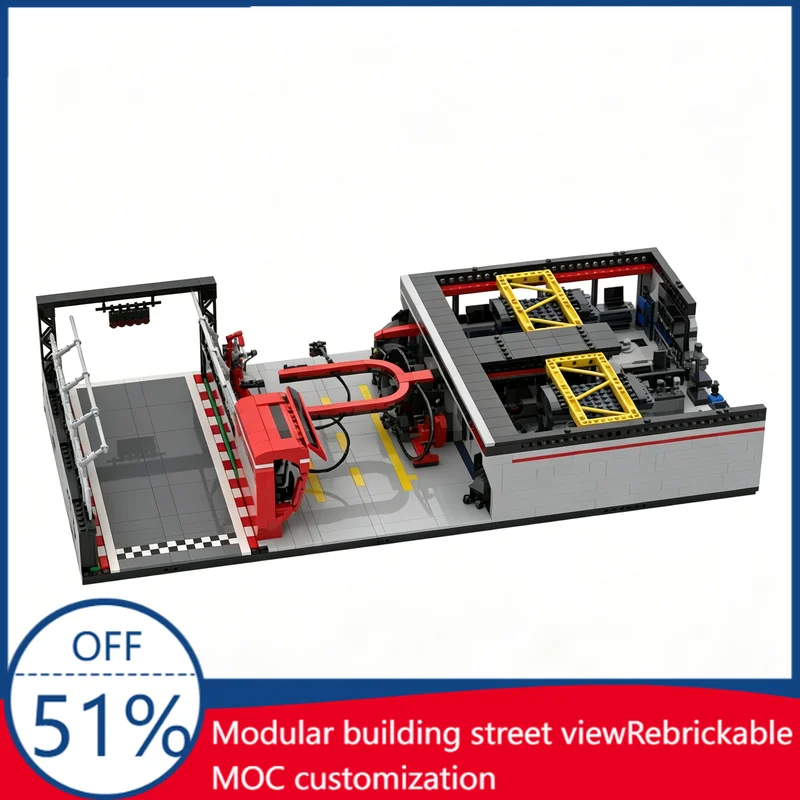 NEW 2521PCS MOC Speed F1 Pit Display Building Blocks Educational DIY Assembly Toy Gift For Collection And Display Halloween Gift
NEW 2521PCS MOC Speed F1 Pit Display Building Blocks Educational DIY Assembly Toy Gift For Collection And Display Halloween Gift
