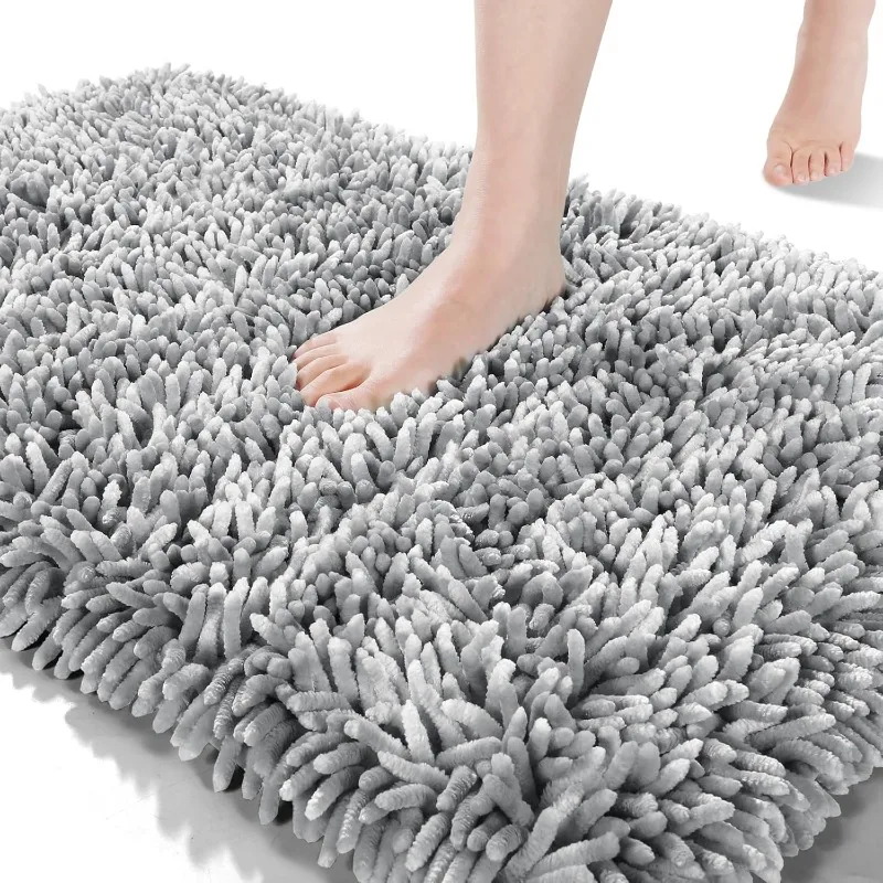 Long Chenille Bathroom Rug Mat 44.1 x 24, Soft Comfortable Non-Slip Large Size Bath Mat, Super Absorbent, Machine Washable
Long Chenille Bathroom Rug Mat 44.1 x 24, Soft Comfortable Non-Slip Large Size Bath Mat, Super Absorbent, Machine Washable