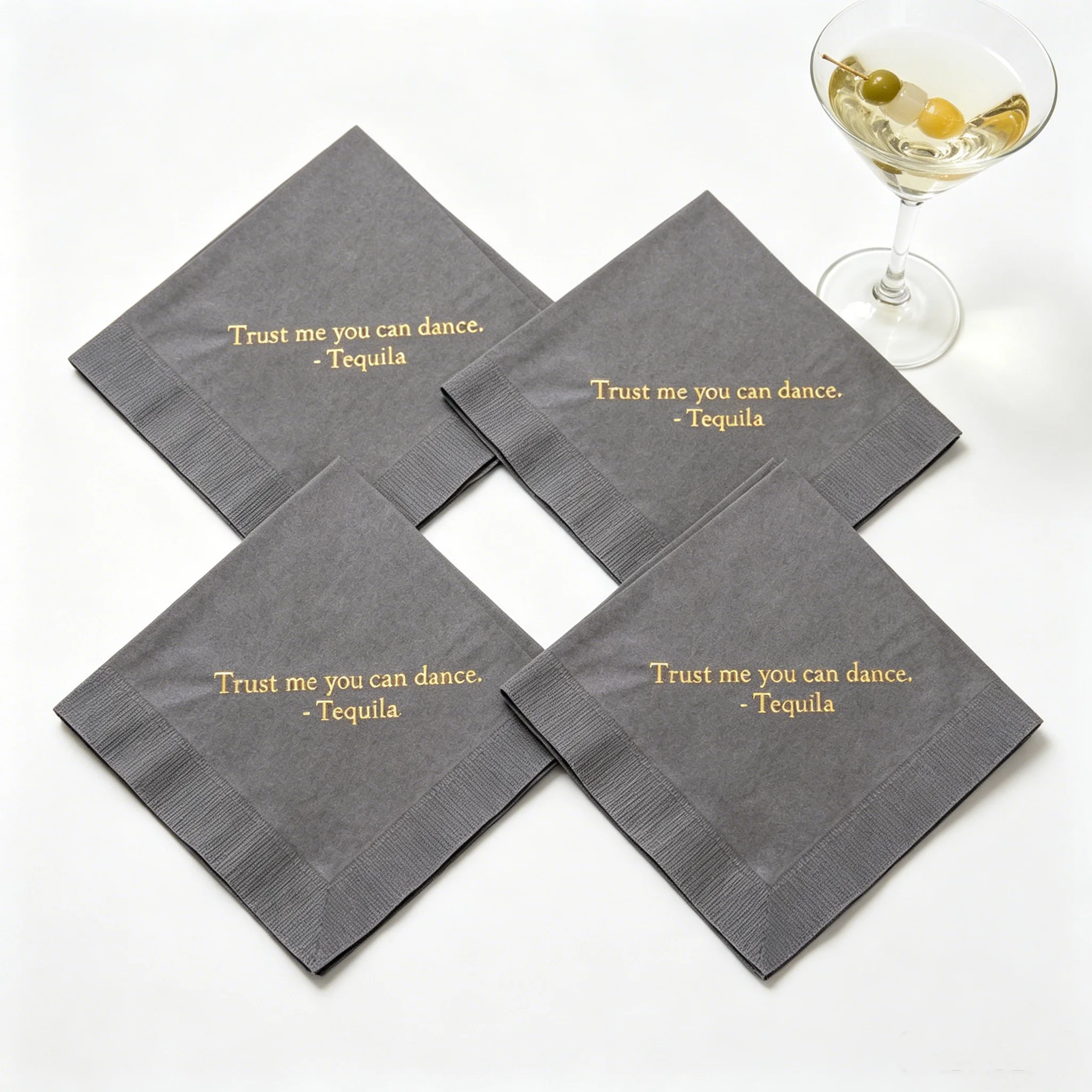 50pcs Personalized Napkins Trust Me You Can Dance Tequila Alcohol Wedding Personalized Cocktail Beverage Bar Monogram Custom Pri
50pcs Personalized Napkins Trust Me You Can Dance Tequila Alcohol Wedding Personalized Cocktail Beverage Bar Monogram Custom Pri