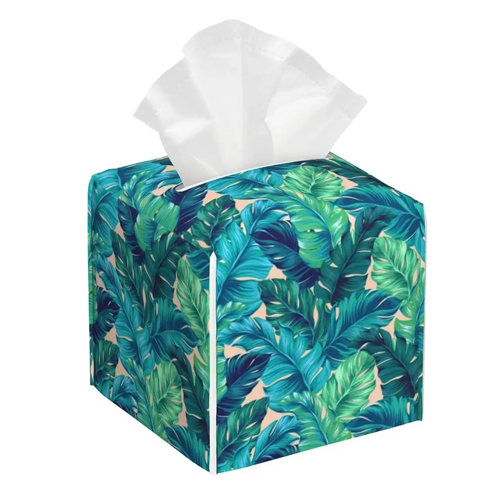 Tropical Palm Leaves Tissue Box Holder,Cube Tissue Box Cover Holder,Leather Facial Paper Organizer Dispenser Home For Bedroom
Tropical Palm Leaves Tissue Box Holder,Cube Tissue Box Cover Holder,Leather Facial Paper Organizer Dispenser Home For Bedroom