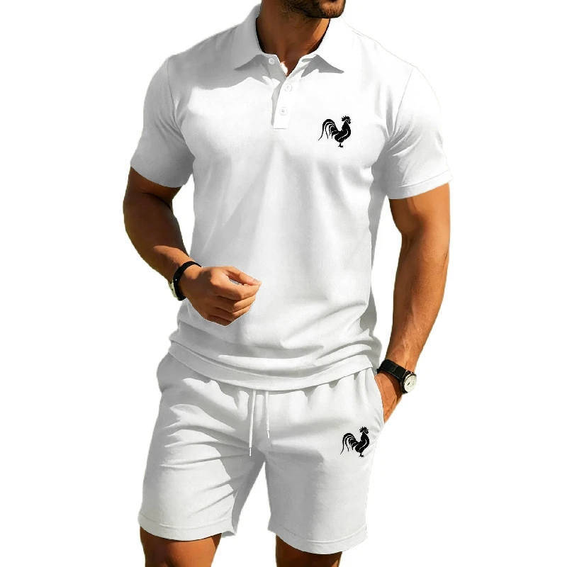 New Men'S Business Casual Short Sleeved Polo Shirt, Stylish, Breathable, Comfortable And Versatile Top+Shorts
New Men'S Business Casual Short Sleeved Polo Shirt, Stylish, Breathable, Comfortable And Versatile Top+Shorts