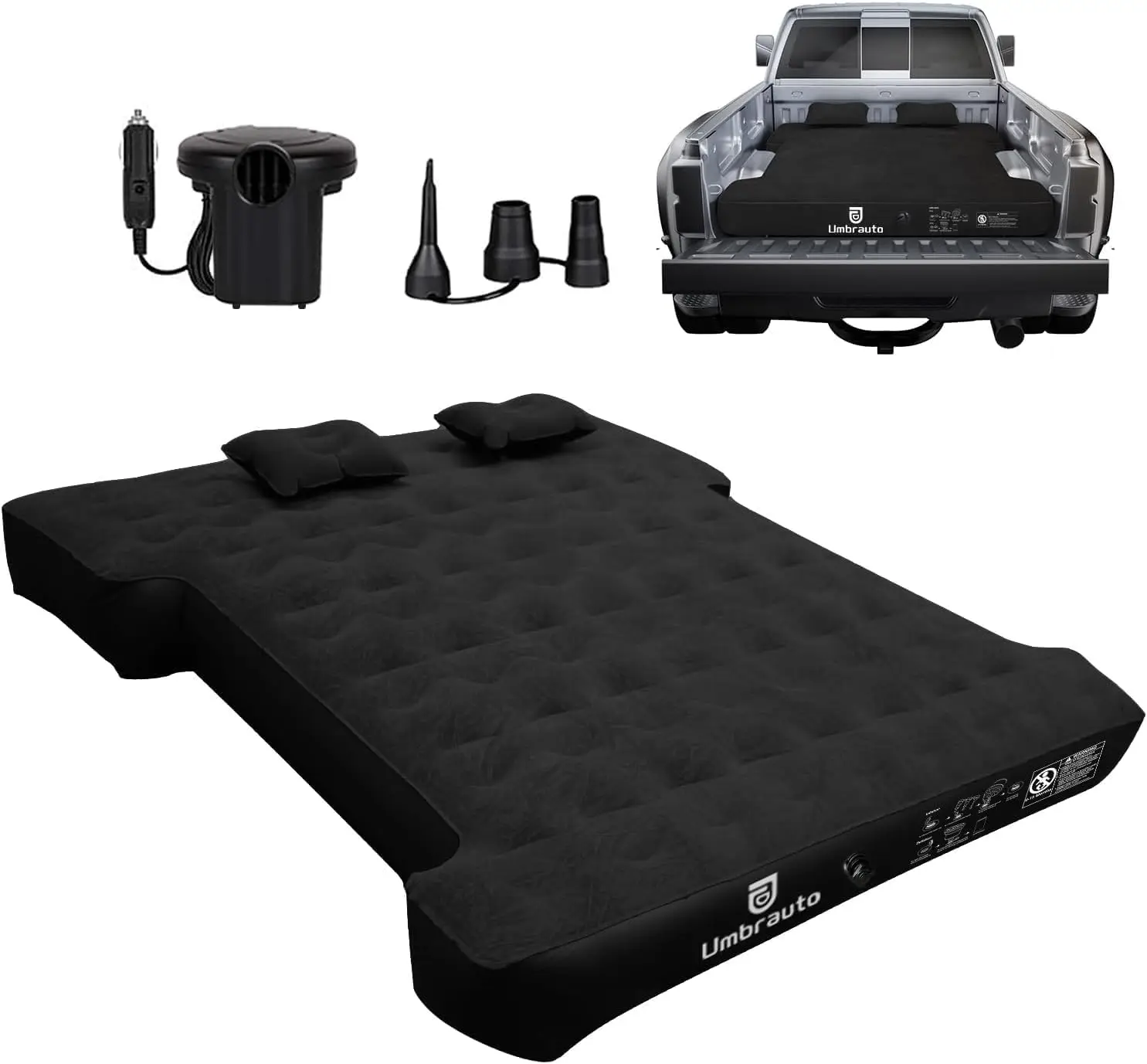 Air Mattress for 5.5-5.8 ft Full-Size Truck Beds, Inflatable Camping Bed with Pump
Air Mattress for 5.5-5.8 ft Full-Size Truck Beds, Inflatable Camping Bed with Pump