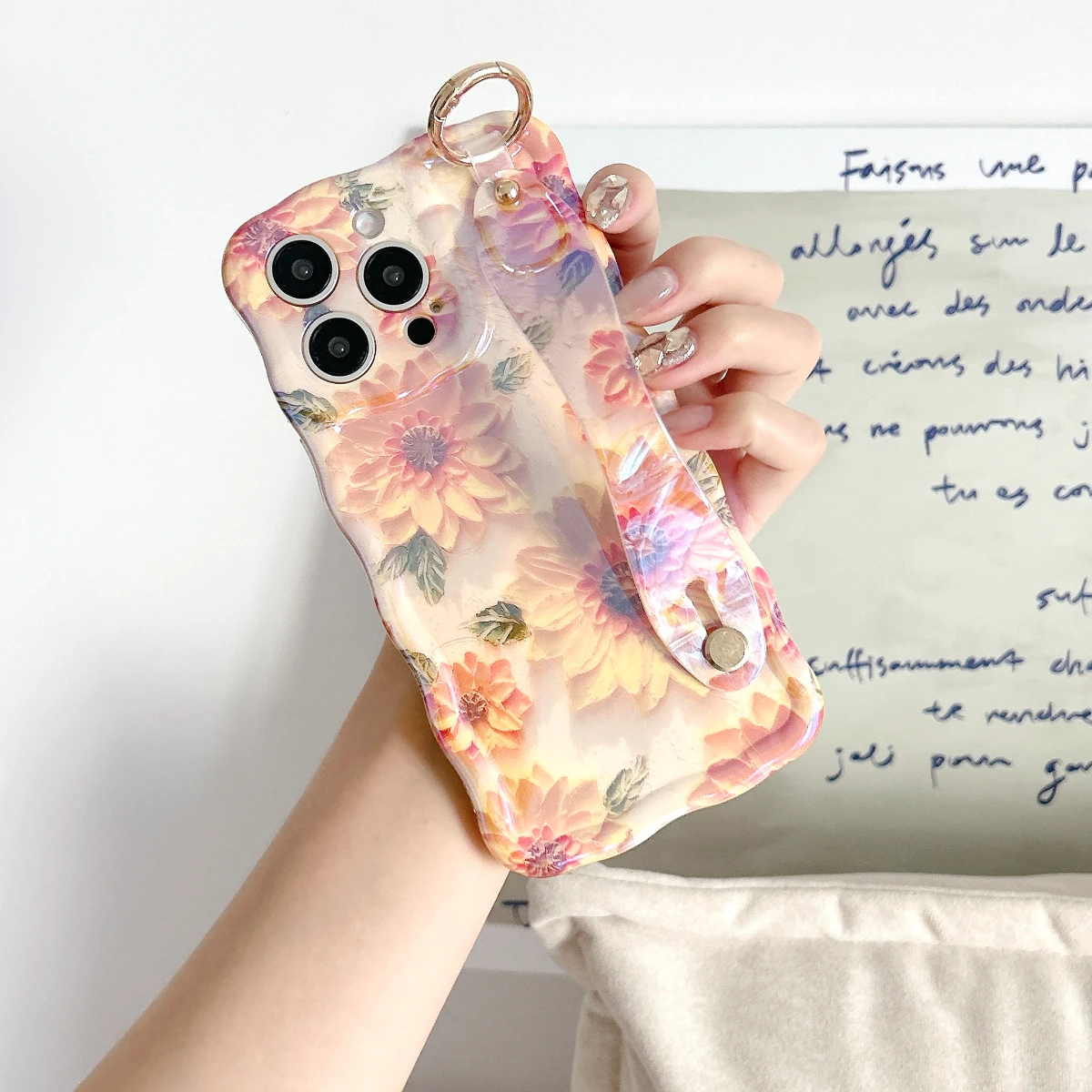 Luxury Wrist Strap Pink Laser Sunflower Phone Case For iPhone 14 Plus 11 12 13 15 16 Pro Max Shockproof Holder Hand Band Cover
Luxury Wrist Strap Pink Laser Sunflower Phone Case For iPhone 14 Plus 11 12 13 15 16 Pro Max Shockproof Holder Hand Band Cover