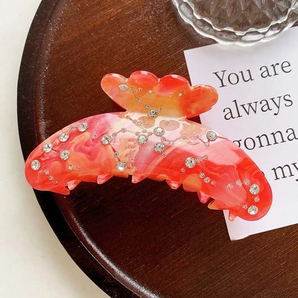Fish Tail Design Acetic Acid Shark Clip Korean Style Sparkling Acrylic Rhinestone Hair Claw Waterproof Ocean Series
Fish Tail Design Acetic Acid Shark Clip Korean Style Sparkling Acrylic Rhinestone Hair Claw Waterproof Ocean Series