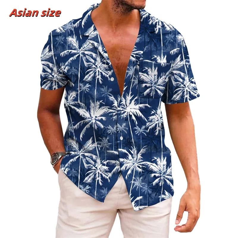 Leaf Coconut Tree Pattern Hawaiian Shirt For Men Plants 3D Printed Short Sleeve Tops Casual Lapel Aloha Shirts Loose Blouses
Leaf Coconut Tree Pattern Hawaiian Shirt For Men Plants 3D Printed Short Sleeve Tops Casual Lapel Aloha Shirts Loose Blouses
