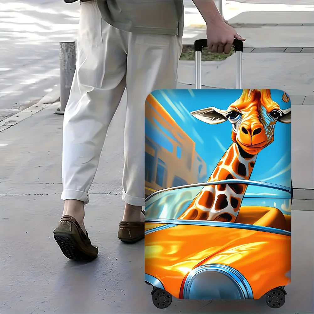 1-Piece Giraffe Print luggage cover for luggage covers 18 – 32 inches; Vibrant and resilient travel accessories to effectivel
1-Piece Giraffe Print luggage cover for luggage covers 18 – 32 inches; Vibrant and resilient travel accessories to effectivel
