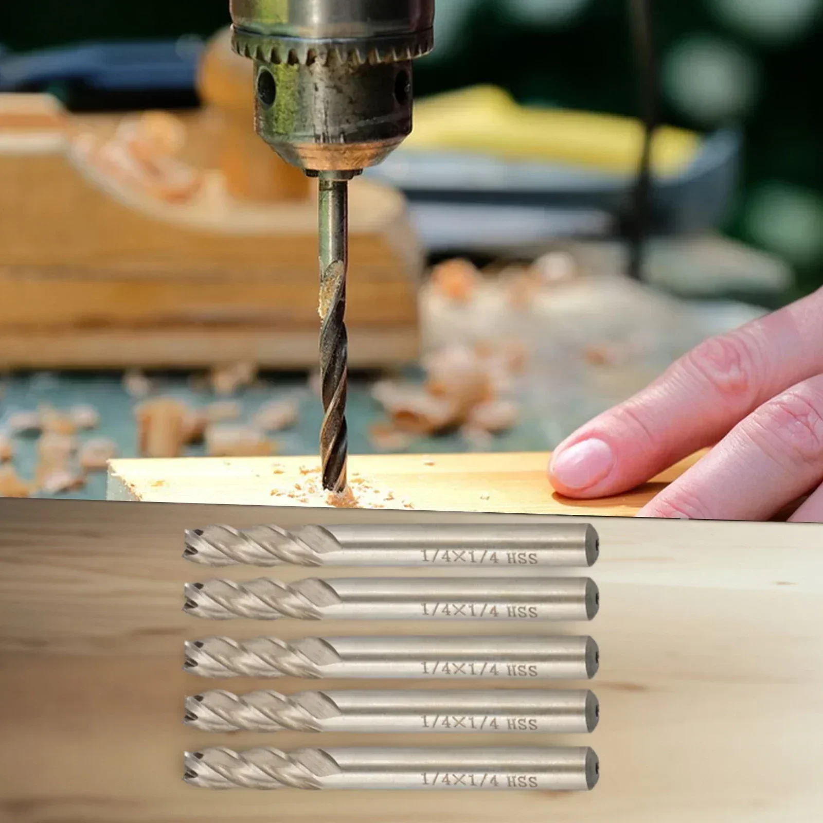 1/4 x 1/4inch End Mill 5pc 5pcs Bit CNC Cutter Cutting Suitable for many electric drills and drilling machines
1/4 x 1/4inch End Mill 5pc 5pcs Bit CNC Cutter Cutting Suitable for many electric drills and drilling machines