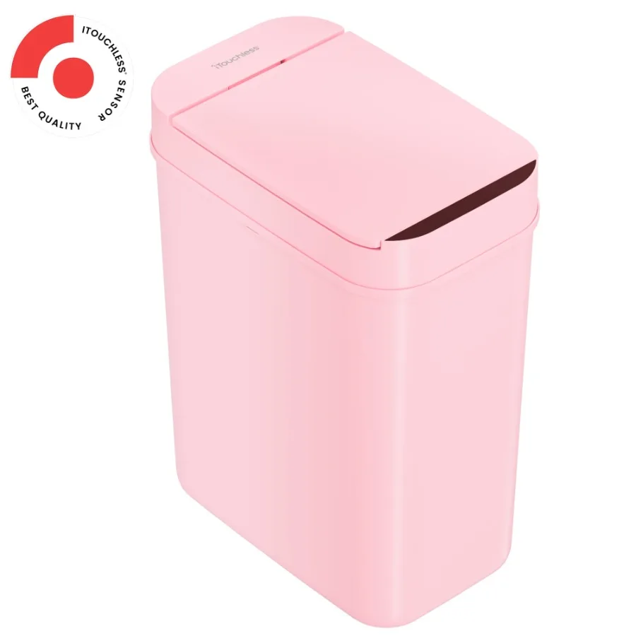 3 Gallon Pink Motion Sensor Bathroom Trash Can Slim Design Space-Saving 10 L Home Office Garbage Bin Touchless Automatic Lid wi
3 Gallon Pink Motion Sensor Bathroom Trash Can Slim Design Space-Saving 10 L Home Office Garbage Bin Touchless Automatic Lid wi