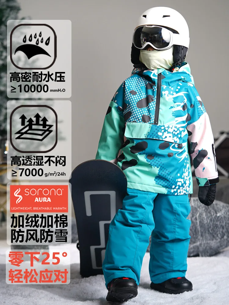 IMGO Professional Children's Ski Suit Set Kid's Snow Wear Waterproof Windproof Thick Warm Winter Outdoor Snowboarding Girls Boys
IMGO Professional Children's Ski Suit Set Kid's Snow Wear Waterproof Windproof Thick Warm Winter Outdoor Snowboarding Girls Boys