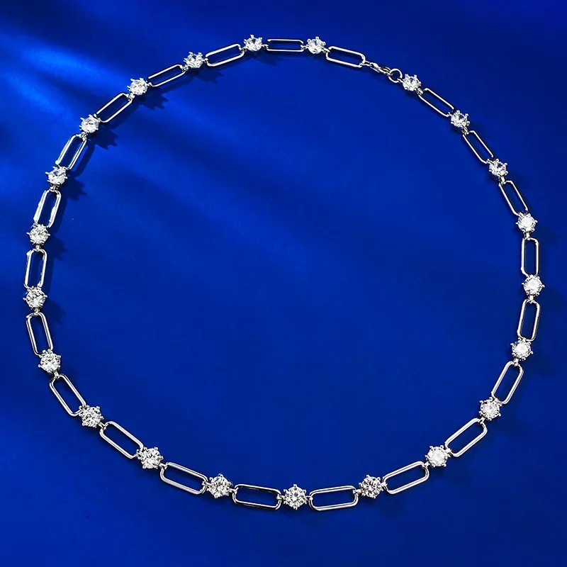 Spring Qiaoer 18K Gold Plated 925 Sterling Silver Round Cut Lab Sapphire Gemstone Paper Clip Necklace for Women Jewelry
Spring Qiaoer 18K Gold Plated 925 Sterling Silver Round Cut Lab Sapphire Gemstone Paper Clip Necklace for Women Jewelry