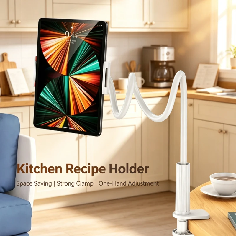 100cm Extended Soft Gooseneck Arm Rotatable Clamp Stand Stable Universal Support For Large Size Phone Tablet Smart Gadgets
100cm Extended Soft Gooseneck Arm Rotatable Clamp Stand Stable Universal Support For Large Size Phone Tablet Smart Gadgets