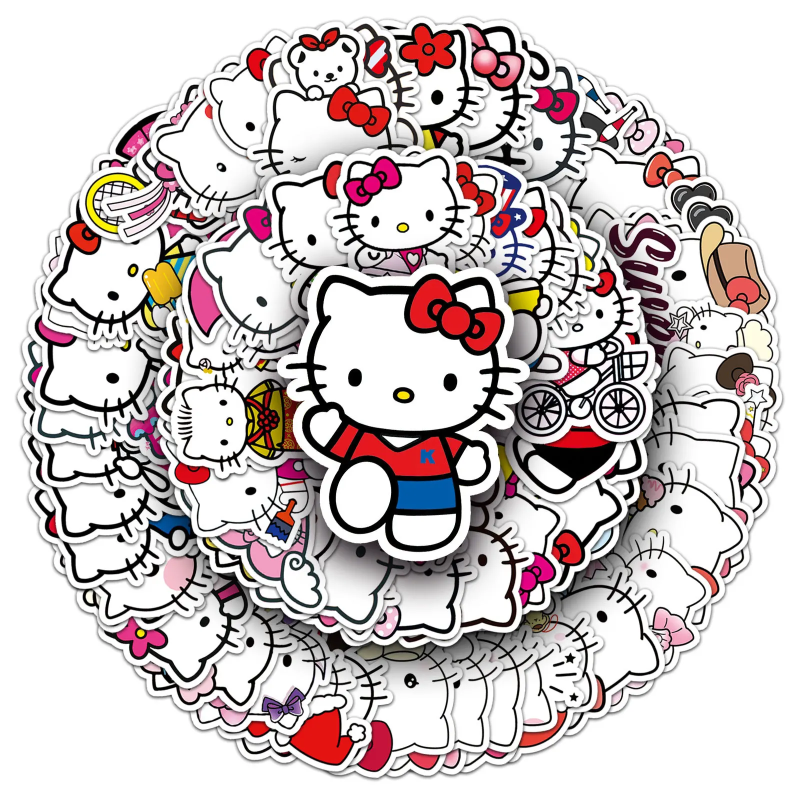 10/30/50/100PCS Hello Kitty Cartoon Stickers Cute Sanrio Graffiti Decals Scrapbook Luggage Laptop Guitar Bike Sticker Kids Toys
10/30/50/100PCS Hello Kitty Cartoon Stickers Cute Sanrio Graffiti Decals Scrapbook Luggage Laptop Guitar Bike Sticker Kids Toys