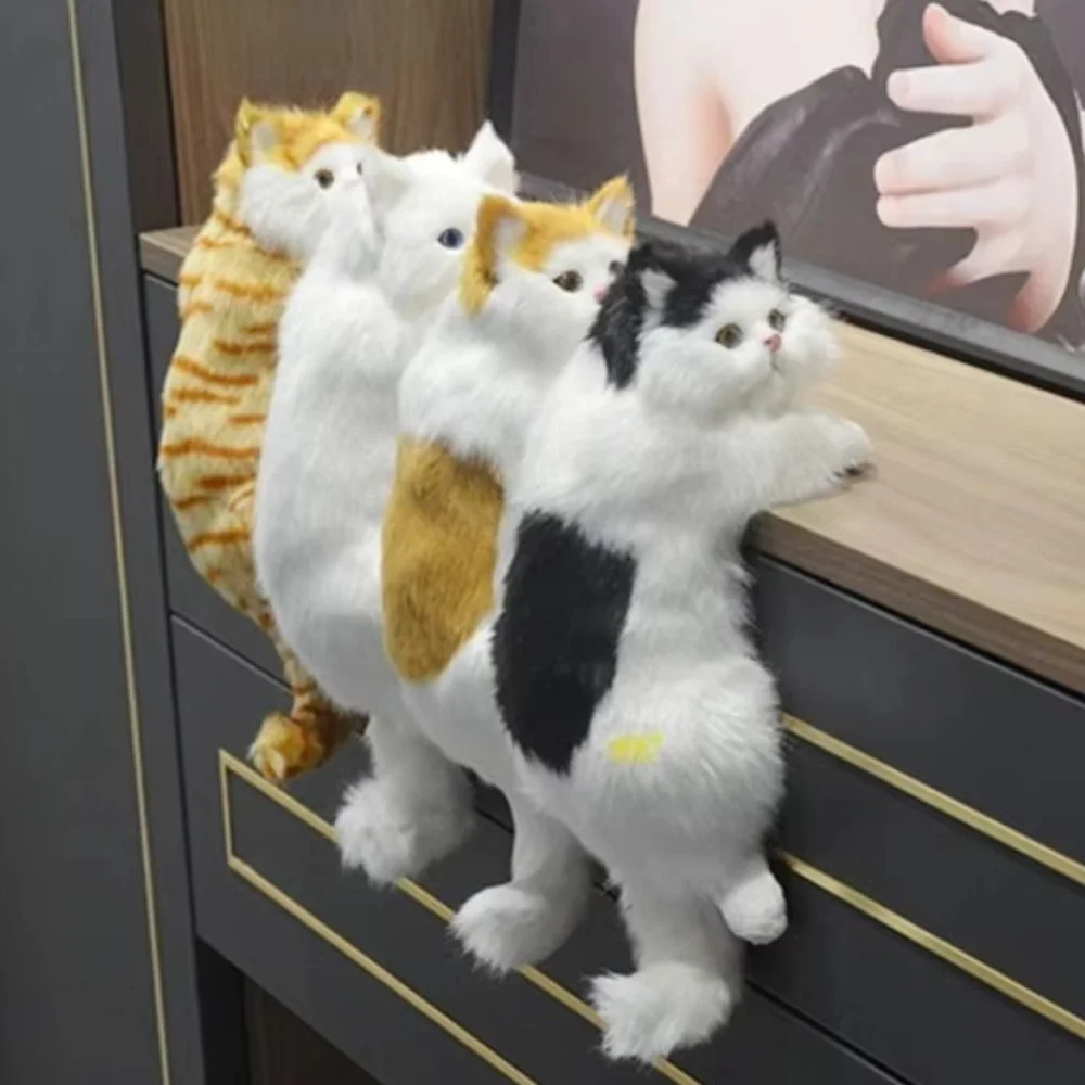 Furry Simulation Cat Hanging Ornament Animal Figurines Soft Plush Kittens Doll Toy Cute Realistic Stuffed Animals Sculptures
Furry Simulation Cat Hanging Ornament Animal Figurines Soft Plush Kittens Doll Toy Cute Realistic Stuffed Animals Sculptures