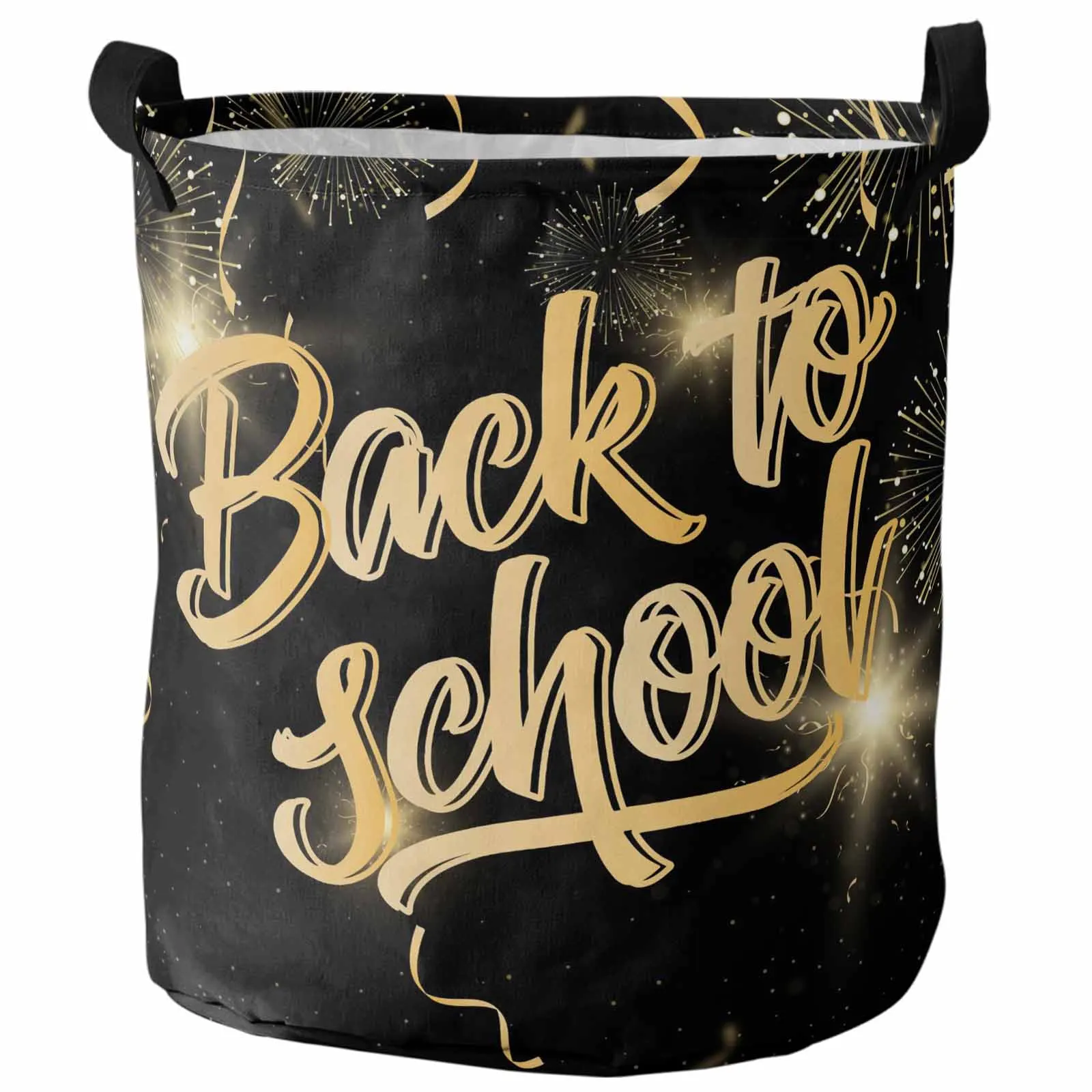 Simple Back To School Ribbon Foldable Dirty Laundry Basket Kid's Toy Organizer Waterproof Storage Baskets
Simple Back To School Ribbon Foldable Dirty Laundry Basket Kid's Toy Organizer Waterproof Storage Baskets