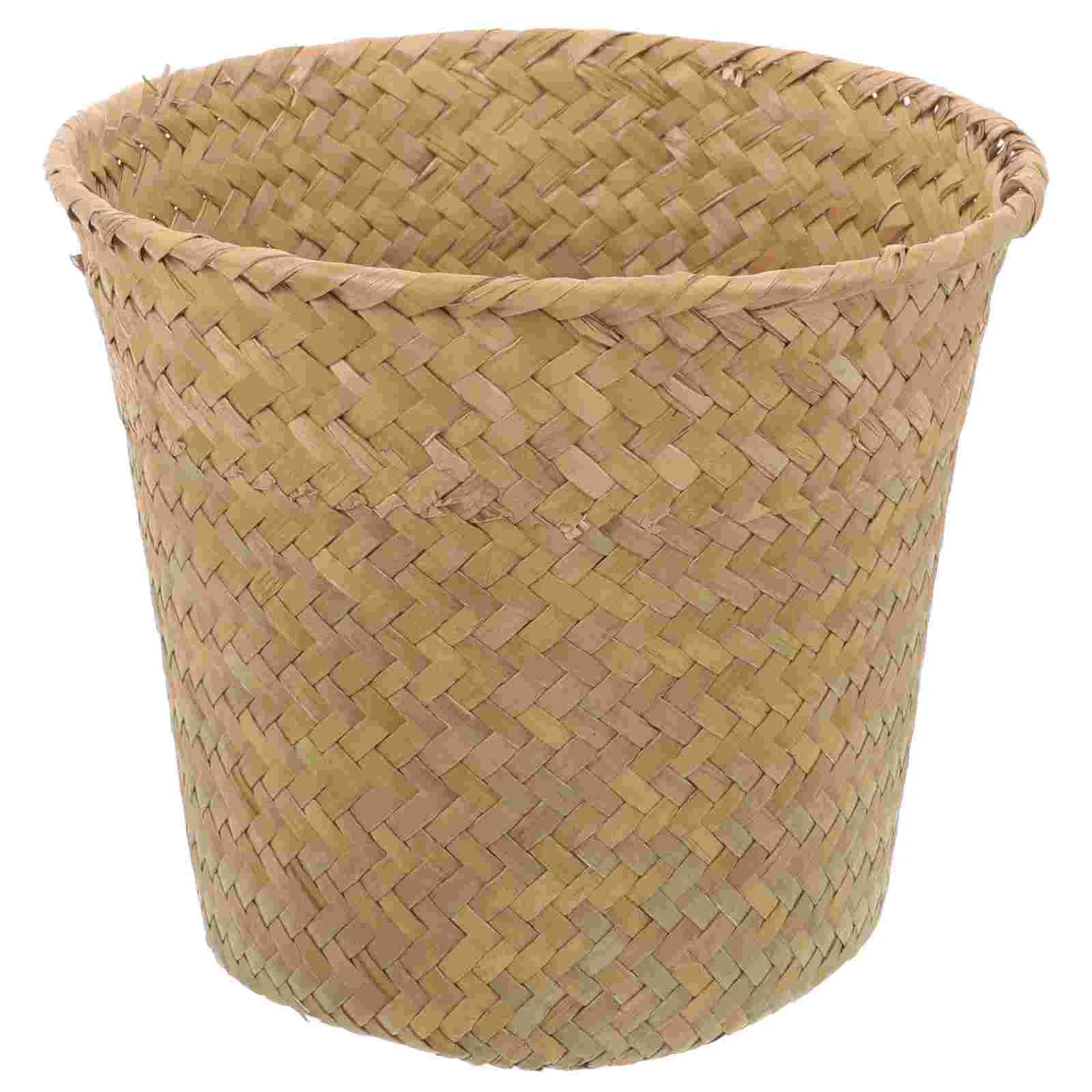 Woven Bucket Storage Seagrass Basket Crate Rustic Bins Baskets Decorative Multifunction Desktop
Woven Bucket Storage Seagrass Basket Crate Rustic Bins Baskets Decorative Multifunction Desktop