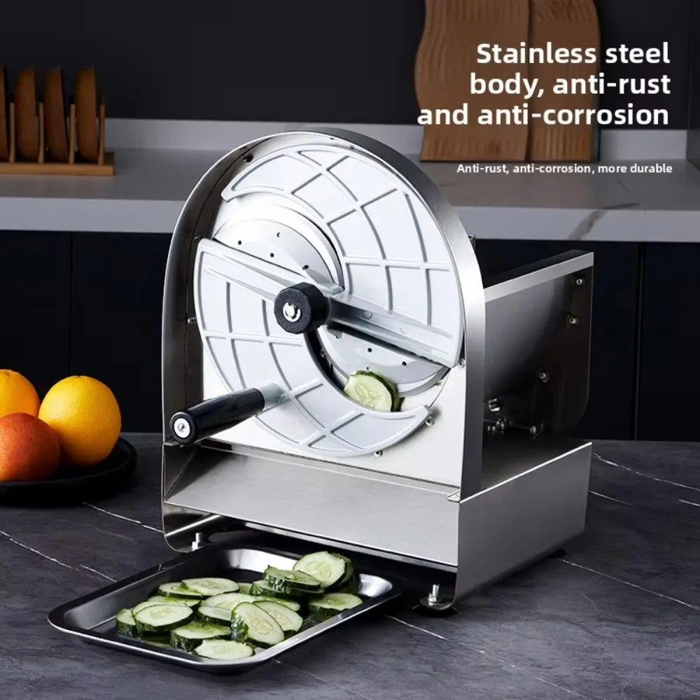 Commercial Household Food Grade Stainless Steel Manual Fruit Vegetable Cutter Lemon Slicer Ginger Radish Potato Bakery Use
Commercial Household Food Grade Stainless Steel Manual Fruit Vegetable Cutter Lemon Slicer Ginger Radish Potato Bakery Use