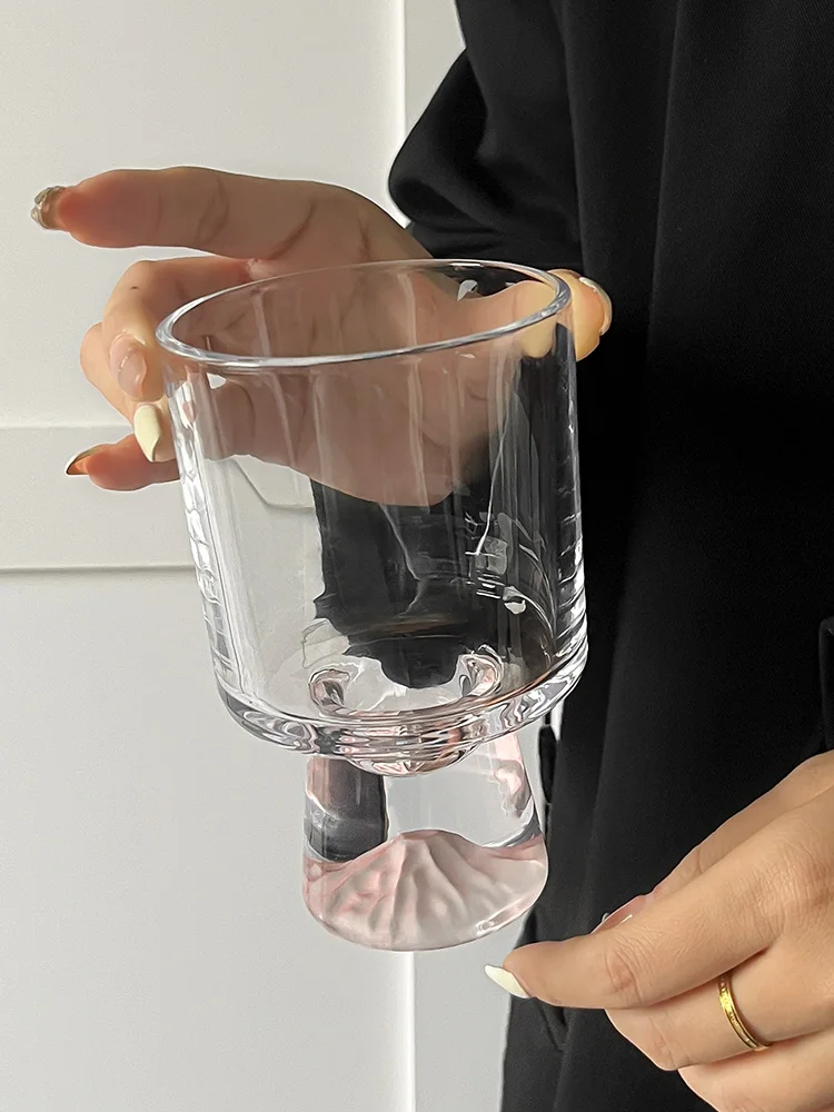 Pink Mountain Glass Cup Creative High Foot Drink Coffee Sweet Cone Wine Elegant Sensation Unique Small Batch
Pink Mountain Glass Cup Creative High Foot Drink Coffee Sweet Cone Wine Elegant Sensation Unique Small Batch