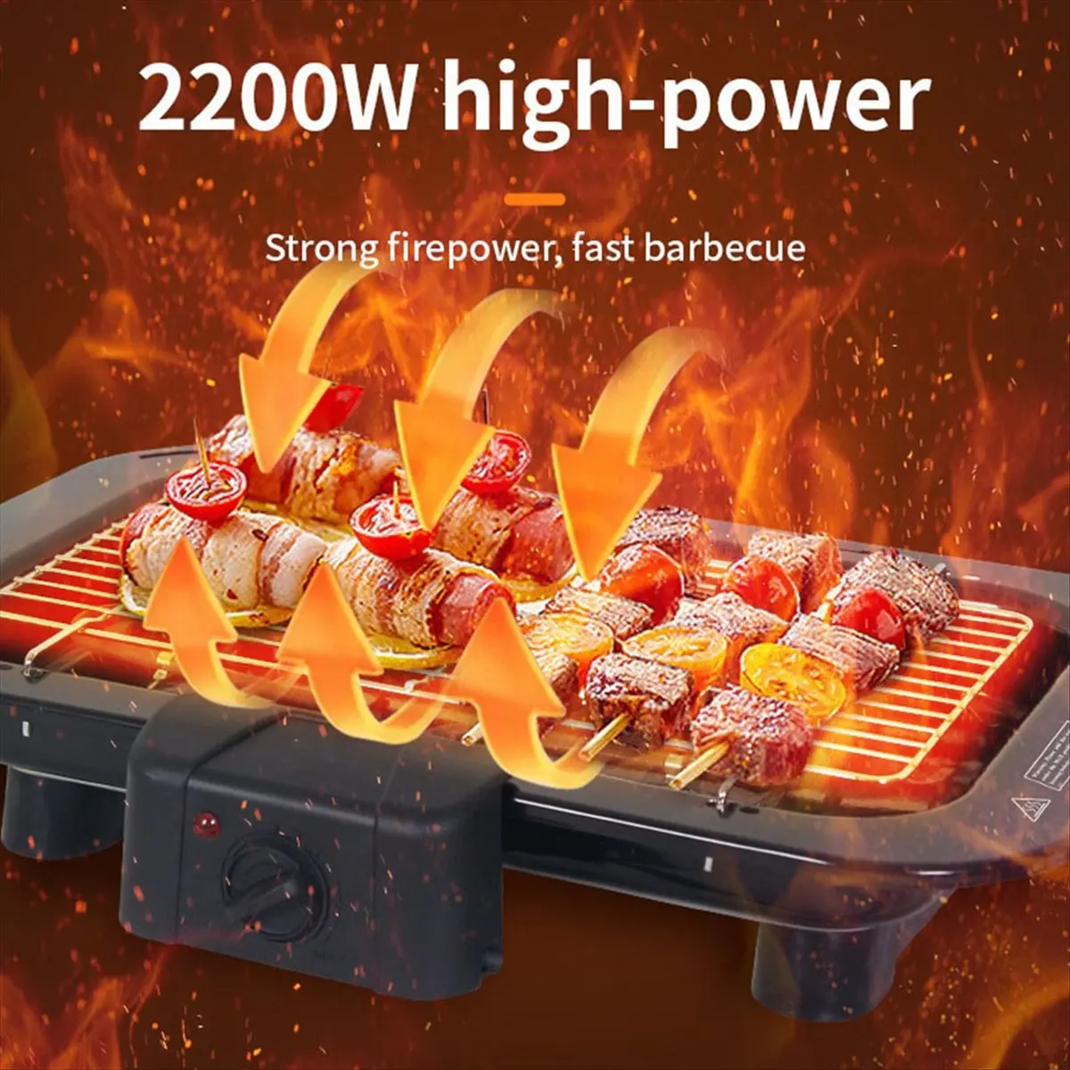 Electric Indoor Grill Smokeless Electric Indoor Grill BBQ with Removable Grill Net & Non-Stick Fryin
Electric Indoor Grill Smokeless Electric Indoor Grill BBQ with Removable Grill Net & Non-Stick Fryin