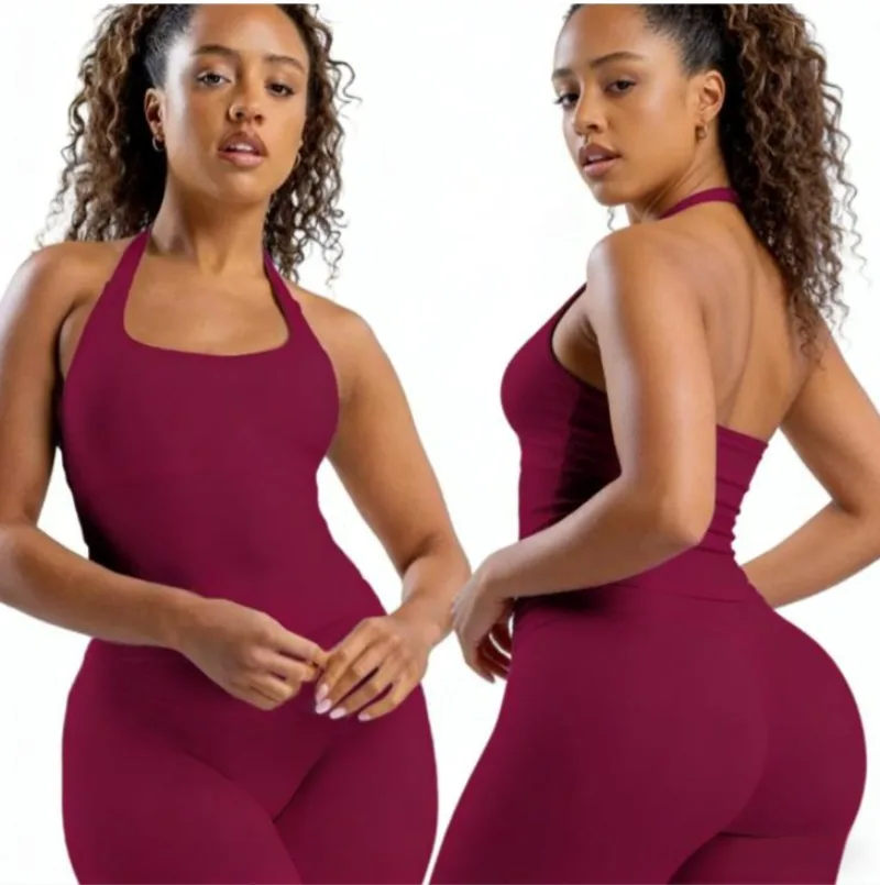 1 Set Women Halter Tank Top & High Waist Shorts Yoga Outfits Seamless Tummy Control Built-in Bra Shaping Soft Workout FitnessSet
1 Set Women Halter Tank Top & High Waist Shorts Yoga Outfits Seamless Tummy Control Built-in Bra Shaping Soft Workout FitnessSet