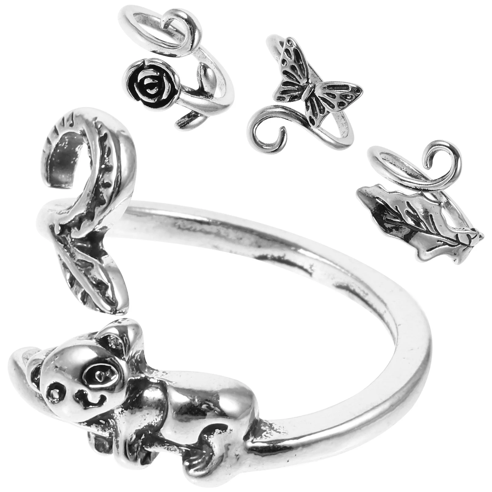 4Pcs Adjustable Braided Rings Knitting Crochet Loops Professional Yarn Tension Maintainer Decorative Finger Ornaments
4Pcs Adjustable Braided Rings Knitting Crochet Loops Professional Yarn Tension Maintainer Decorative Finger Ornaments