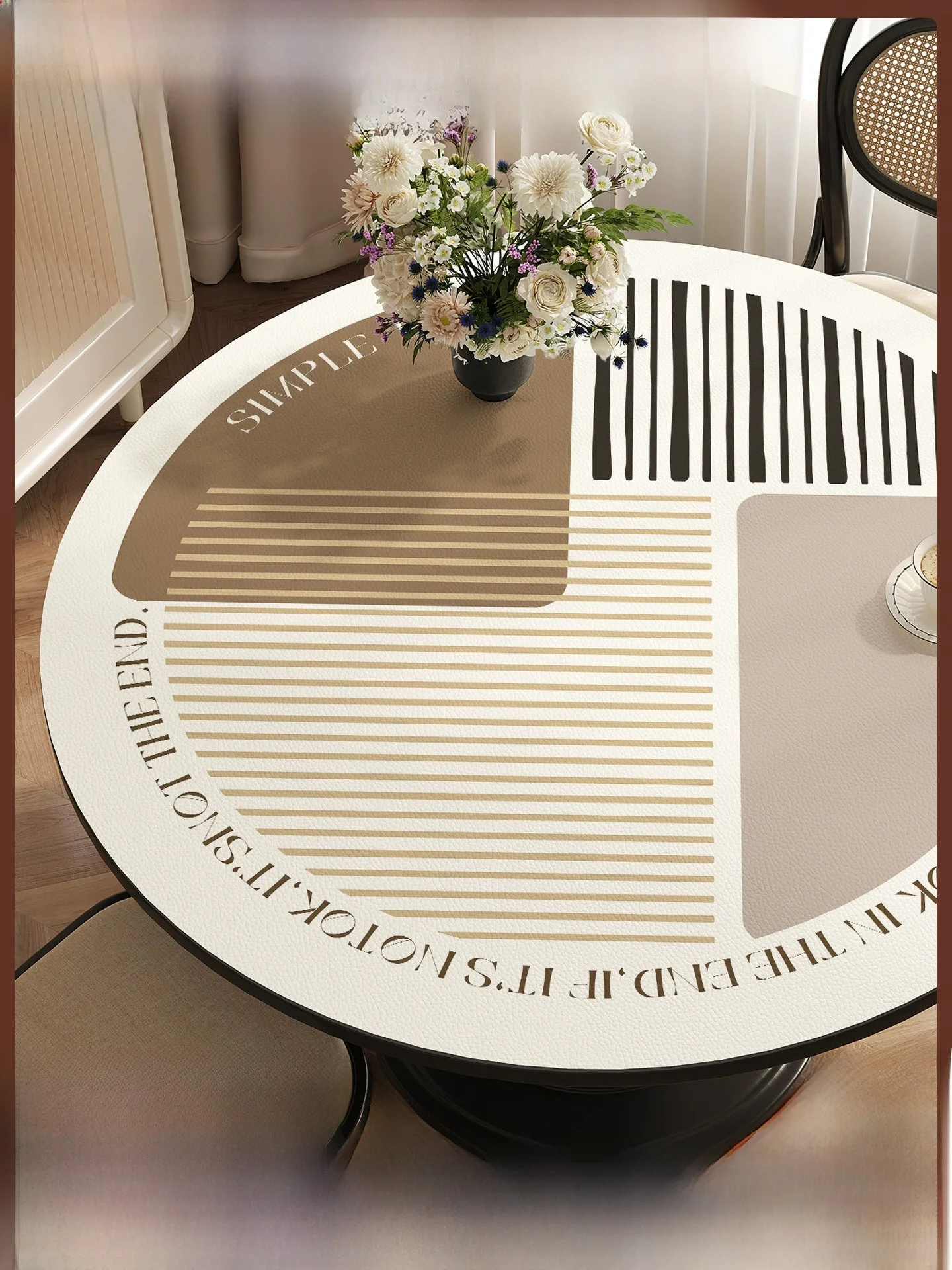 Waterproof Silicone Leather round Table Mat Vintage Wa-Free Pad Linen Texture Tea Table Cloth Heat Resistant Non-Slip Home ...
Waterproof Silicone Leather round Table Mat Vintage Wa-Free Pad Linen Texture Tea Table Cloth Heat Resistant Non-Slip Home ...
