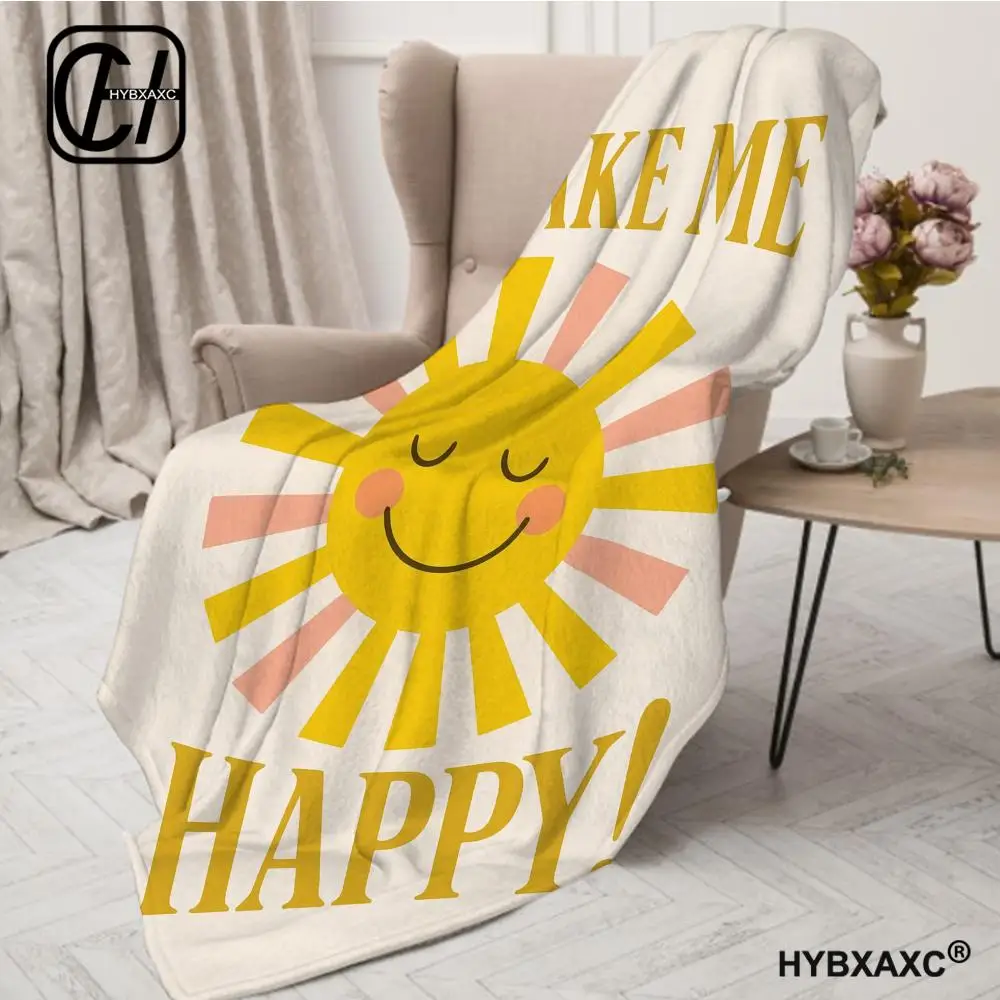 HYBXAXC You Make Me Happy Cute Sun Throw Blanket Aesthetic Portable Home Travel Camping Sofa Picnic Thick Warm Flannel Blanket
HYBXAXC You Make Me Happy Cute Sun Throw Blanket Aesthetic Portable Home Travel Camping Sofa Picnic Thick Warm Flannel Blanket