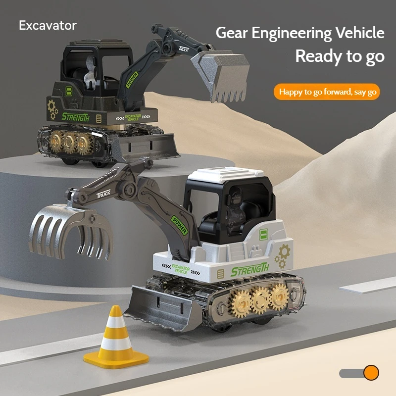 Children's Engineering Toy Vehicle Gear Press Mechanism Sliding Excavator Grabbing Car Model Non-Remote Control Play Vehicles
Children's Engineering Toy Vehicle Gear Press Mechanism Sliding Excavator Grabbing Car Model Non-Remote Control Play Vehicles