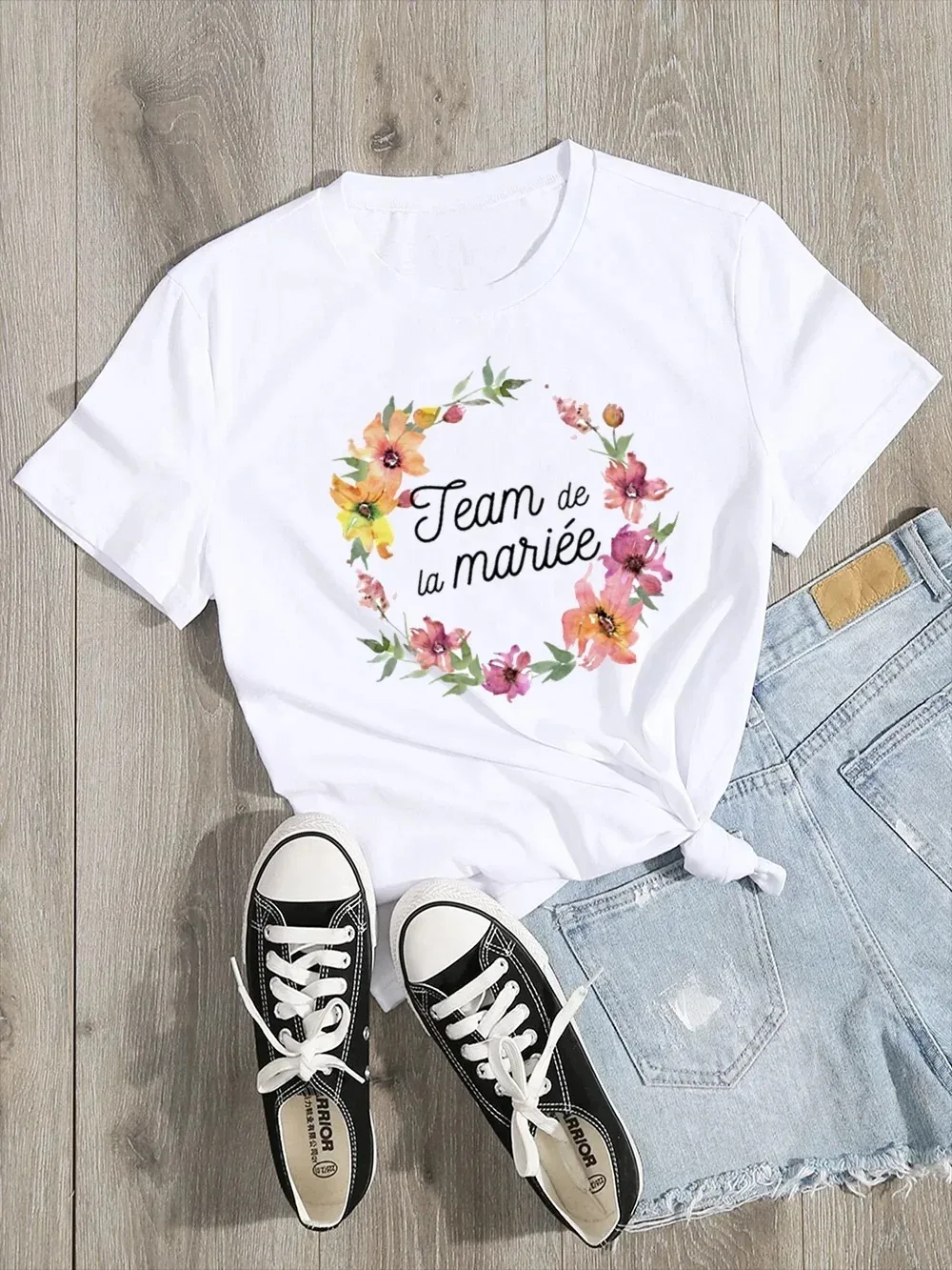 2024 Summer Team Bride Wedding Party Evjf Tee Future Mariee Love Bachelorette Party TShirt Casual O-Neck Short Sleeved T-shirt
2024 Summer Team Bride Wedding Party Evjf Tee Future Mariee Love Bachelorette Party TShirt Casual O-Neck Short Sleeved T-shirt