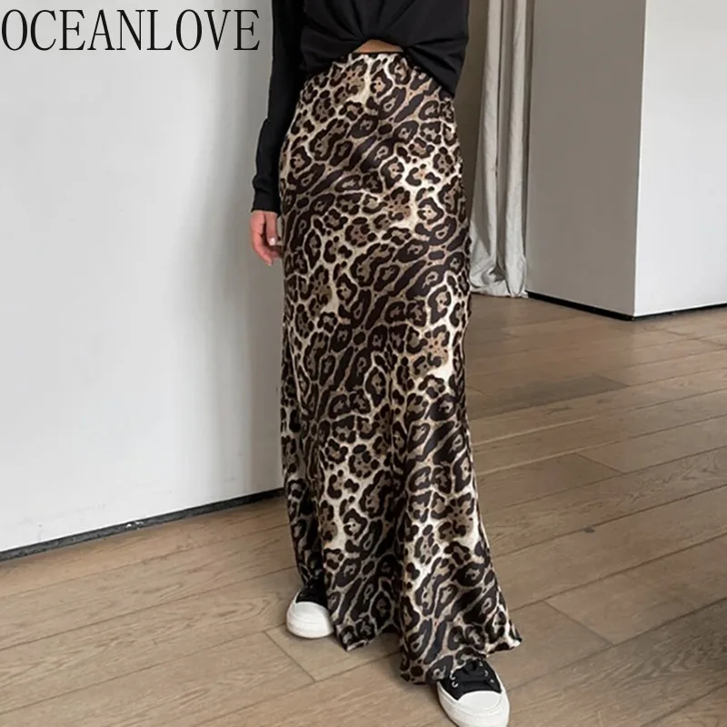 OCEANLOVE Leopard Long Skirts American Retro A-line Fashion Spring Autumn Faldas Mujer High Waist Elegant Women Skirt
OCEANLOVE Leopard Long Skirts American Retro A-line Fashion Spring Autumn Faldas Mujer High Waist Elegant Women Skirt