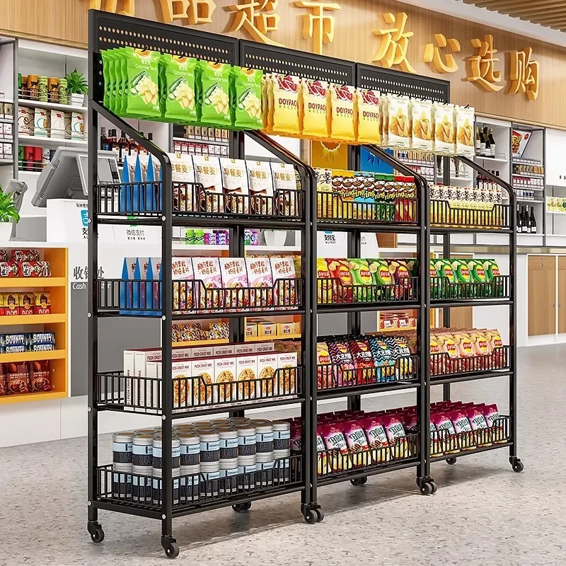 Supermarket snacks shelves beverages snacks toys display racks convenience store checkout page multi-layer shelves
Supermarket snacks shelves beverages snacks toys display racks convenience store checkout page multi-layer shelves