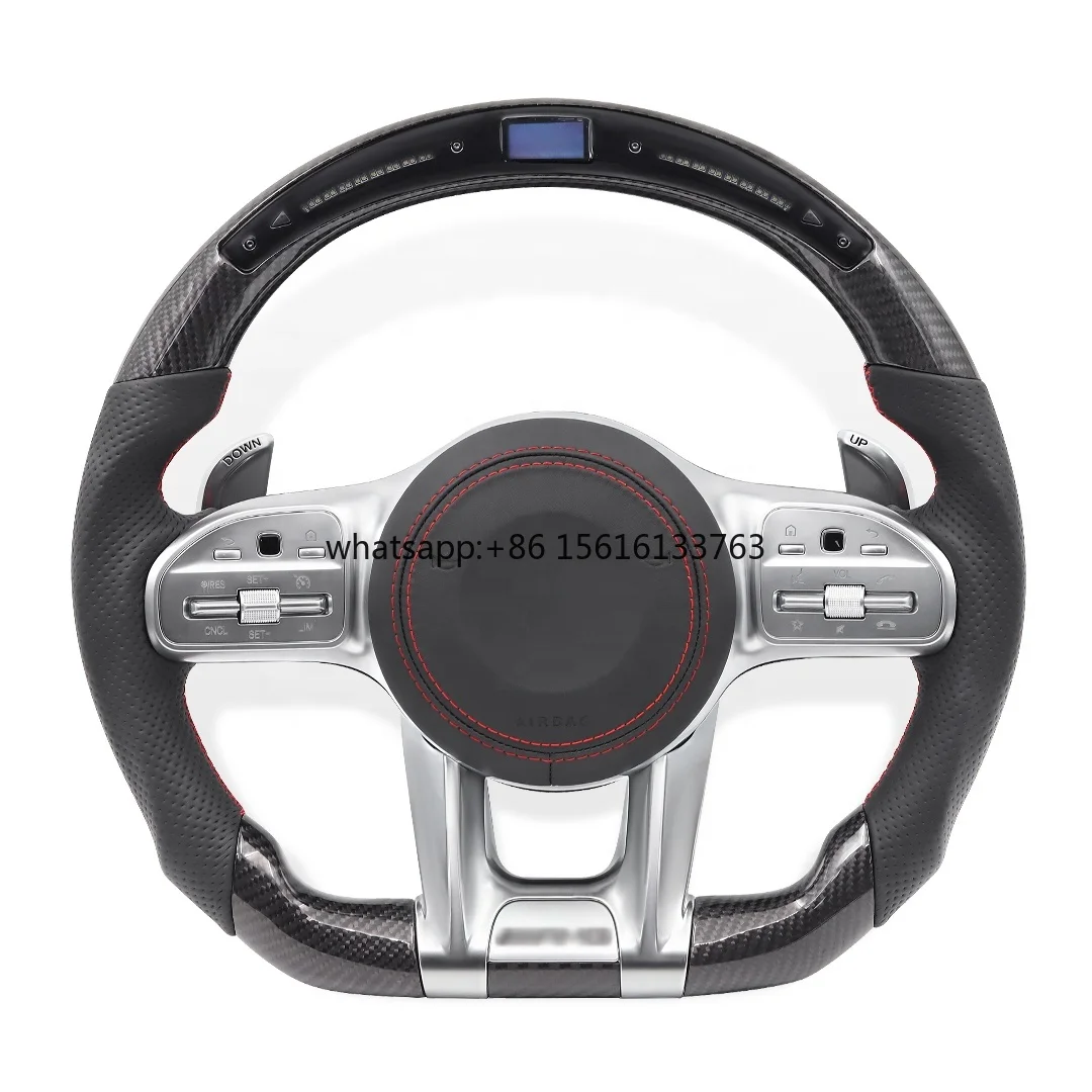 Custom LED Steering Wheel for Mercedes Benz C-Class E-Class S-Class G-Class W204 W213 W463 W166 W205 Carbon Fiber Steering Wheel
Custom LED Steering Wheel for Mercedes Benz C-Class E-Class S-Class G-Class W204 W213 W463 W166 W205 Carbon Fiber Steering Wheel