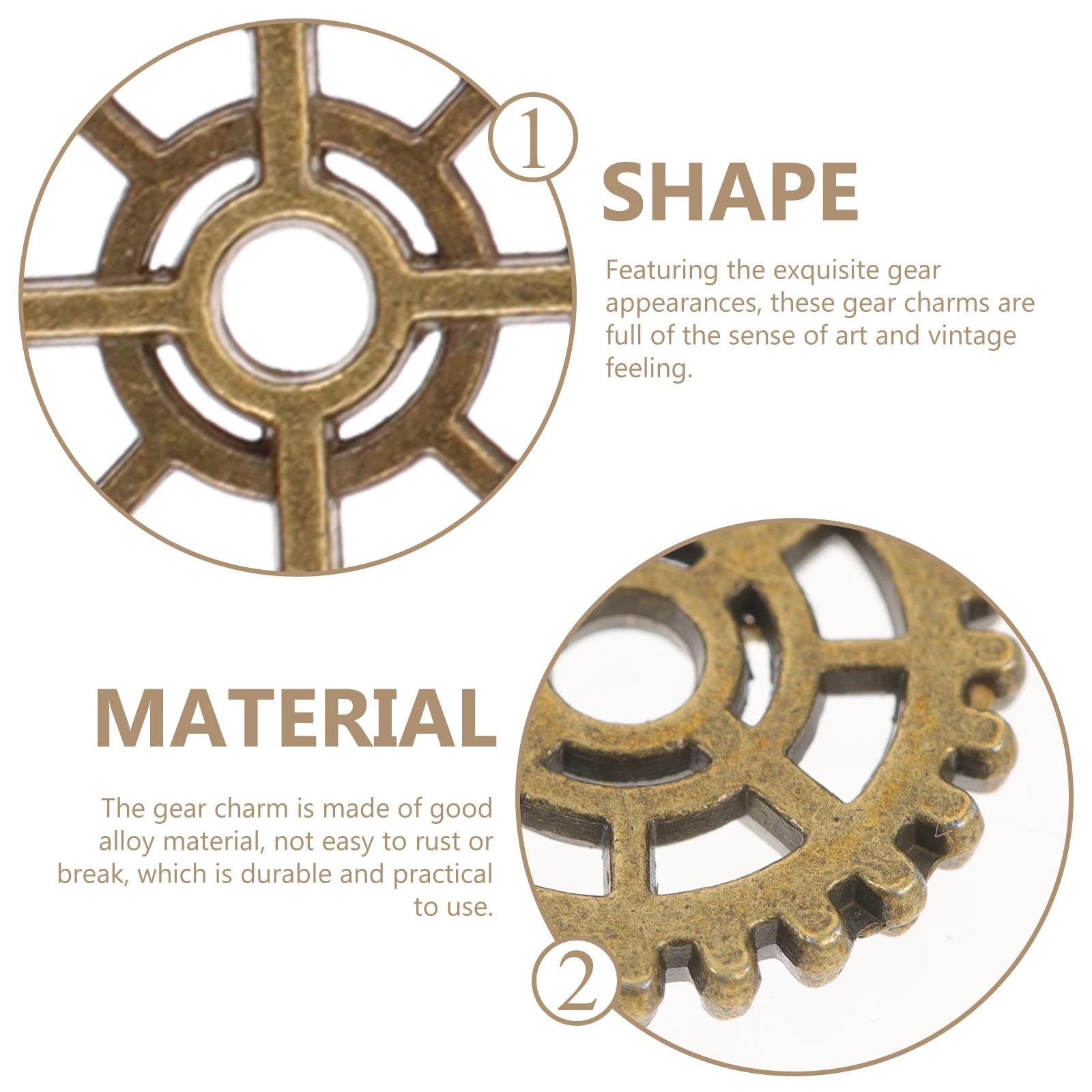 50pcs Circular Gear Charms Vintage Alloy Steampunk DIY Materials Necklace Pendant Accessories Jewelry Making
50pcs Circular Gear Charms Vintage Alloy Steampunk DIY Materials Necklace Pendant Accessories Jewelry Making