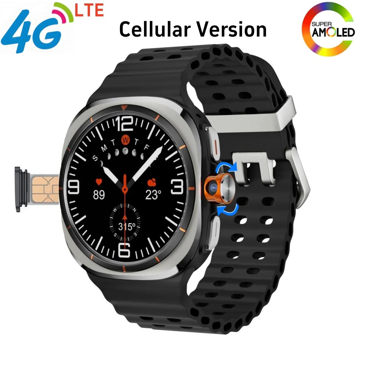 NEW Arrival 4G Full Netcom Smart Watch Android 9.0 System Rotary Camera GPS WIFI App Download Global Calling 16+256GB Smartwatch
NEW Arrival 4G Full Netcom Smart Watch Android 9.0 System Rotary Camera GPS WIFI App Download Global Calling 16+256GB Smartwatch