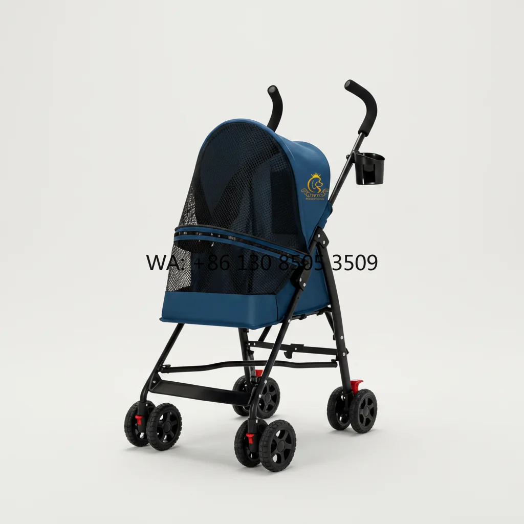 Breathable Mesh Pet Stroller Shock Absorber Wheels Dual Brake Iron Pipe Frame Portable Dog Cat Stroller for Outdoor Use
Breathable Mesh Pet Stroller Shock Absorber Wheels Dual Brake Iron Pipe Frame Portable Dog Cat Stroller for Outdoor Use