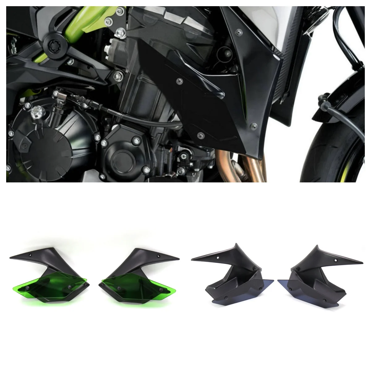 For Kawasaki Z900 Z 900 2020 Motorcycle Side Downforce Spoiler Winglet Aerodynamic Wing Kit Wind Deflector Fairing Accessories
For Kawasaki Z900 Z 900 2020 Motorcycle Side Downforce Spoiler Winglet Aerodynamic Wing Kit Wind Deflector Fairing Accessories
