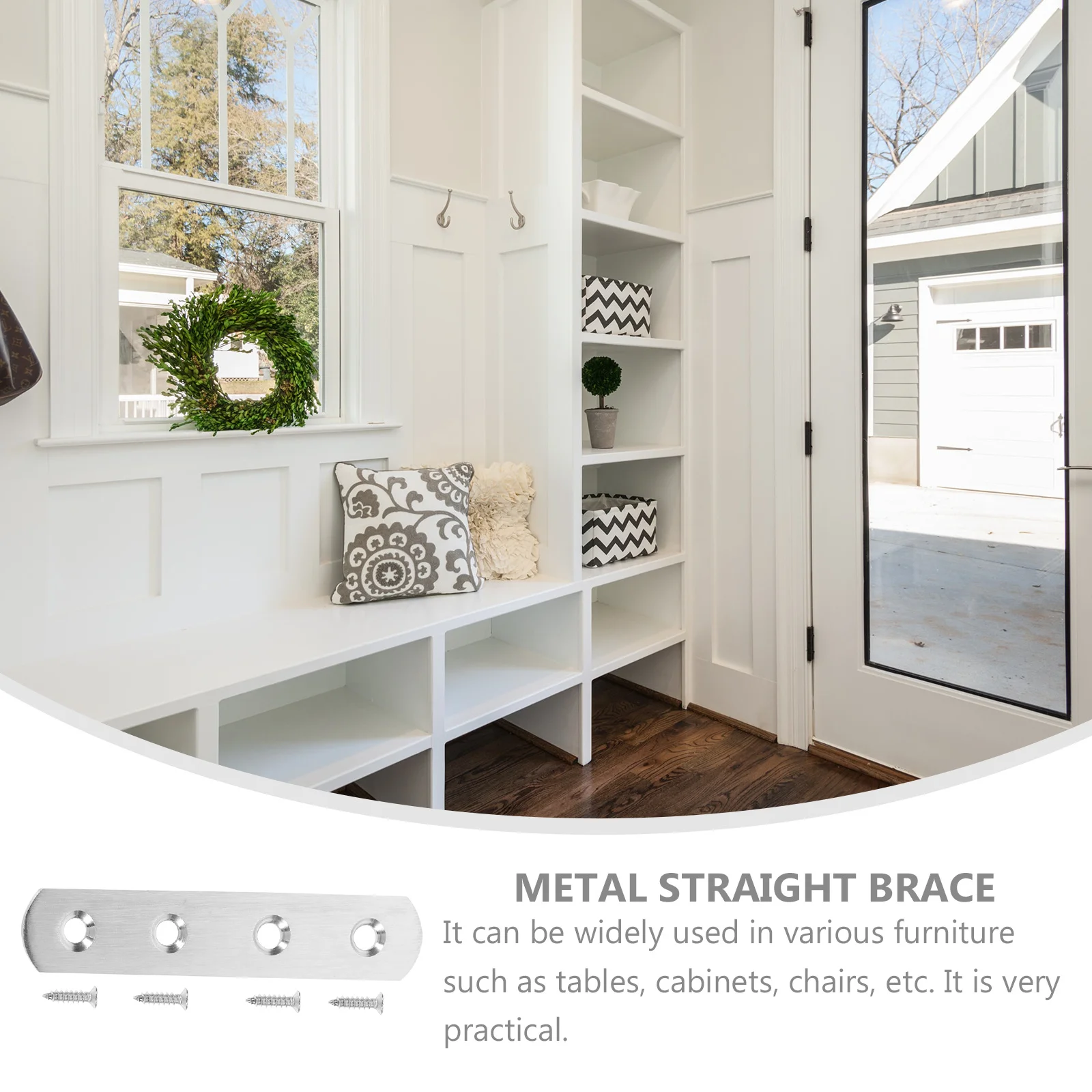 10Sets Stainless Steel Flat Straight Brace Plates Repair Brackets Furniture Fixing Metal Joining Connector Flat Brace Brackets
10Sets Stainless Steel Flat Straight Brace Plates Repair Brackets Furniture Fixing Metal Joining Connector Flat Brace Brackets