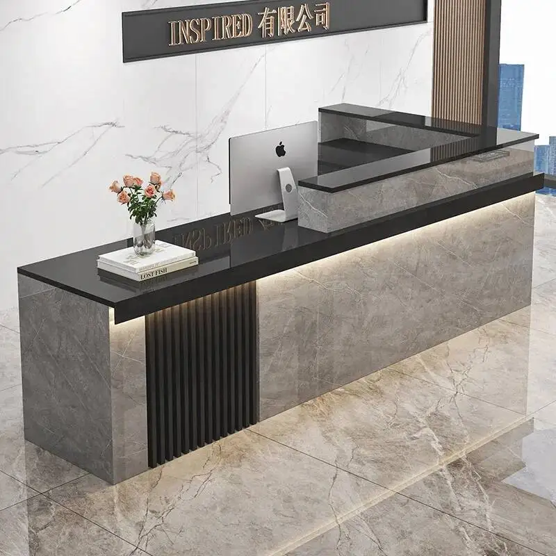 Glamour Desks Simple Reception Senior Professional Commercial Unique Bar Counter Salon Classic Rezeption Commercial Furniture 
Glamour Desks Simple Reception Senior Professional Commercial Unique Bar Counter Salon Classic Rezeption Commercial Furniture
