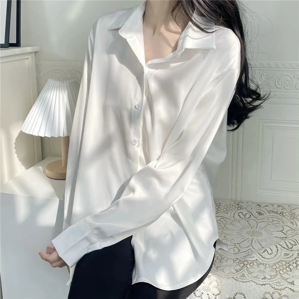 Spring Autumn Loose Fit Casual White Chiffon Shirt Women's Long Sleeve Open Cardigan Top Casual Versatile Korean Style
Spring Autumn Loose Fit Casual White Chiffon Shirt Women's Long Sleeve Open Cardigan Top Casual Versatile Korean Style