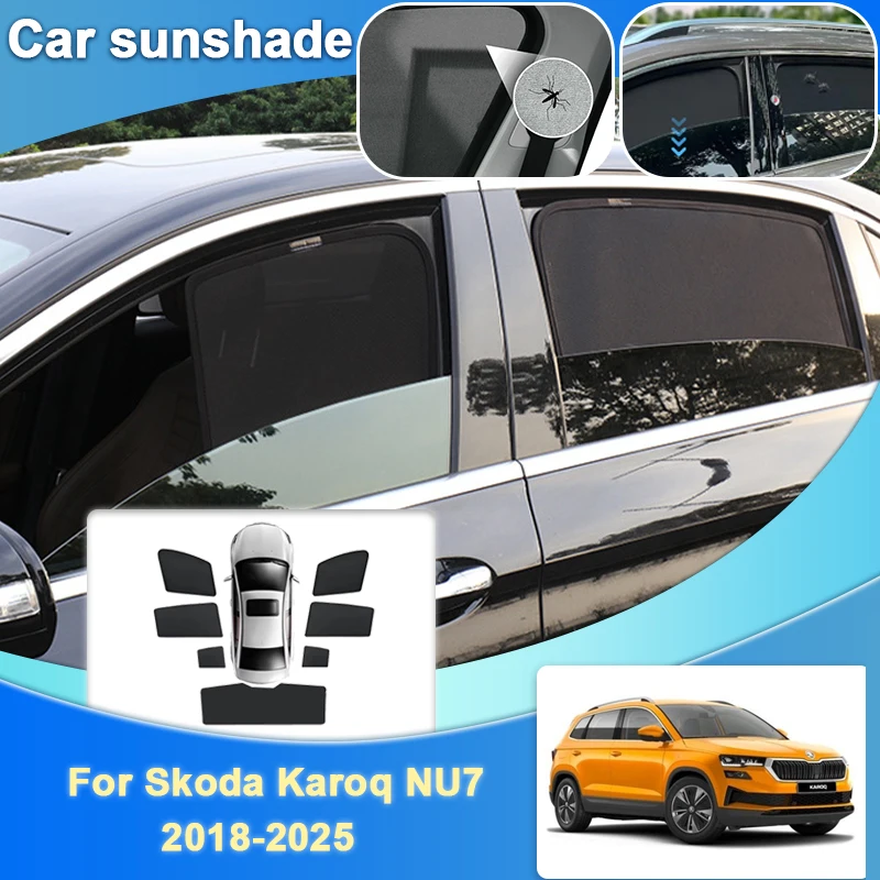 Mesh Magnetic Sunshade For Skoda Karoq NU7 2018-2025 2019 Auto Shade Windshield Heat Insulating Visors Anti-UV Car Accessories
Mesh Magnetic Sunshade For Skoda Karoq NU7 2018-2025 2019 Auto Shade Windshield Heat Insulating Visors Anti-UV Car Accessories